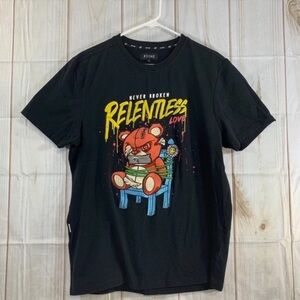 RSine Relentless Black Short Sleeve Tshirt Size Large